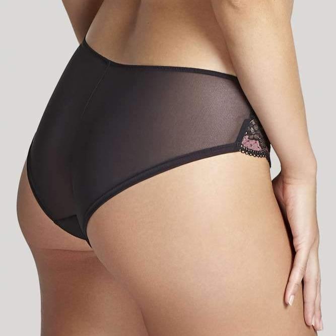 Panache Clara Brief in Black Fig 7253-Anna Bella Fine Lingerie-Black Fig-XSmall-