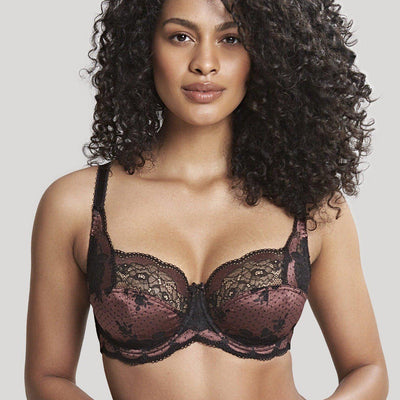 Panache Clara Full Cup Bra 7255 in Black Fig-Anna Bella Fine Lingerie-Black Fig-30-E