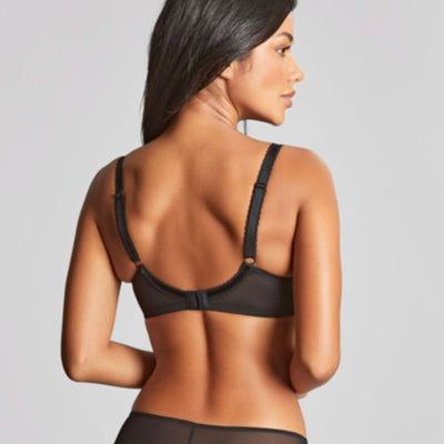 Panache Clara Full Cup Bra 7255 in Charcoal/Black-Anna Bella Fine Lingerie-Charcoal/Black-30-H