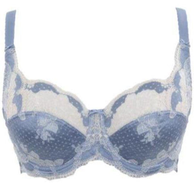 Panache Clara Full Cup Bra in Crystal Blue 7255-Anna Bella Fine Lingerie-Crystal Blue-36-E