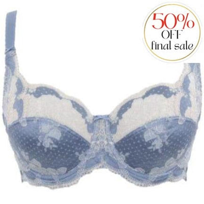 Panache Clara Full Cup Bra in Crystal Blue 7255-Anna Bella Fine Lingerie-Crystal Blue-36-E