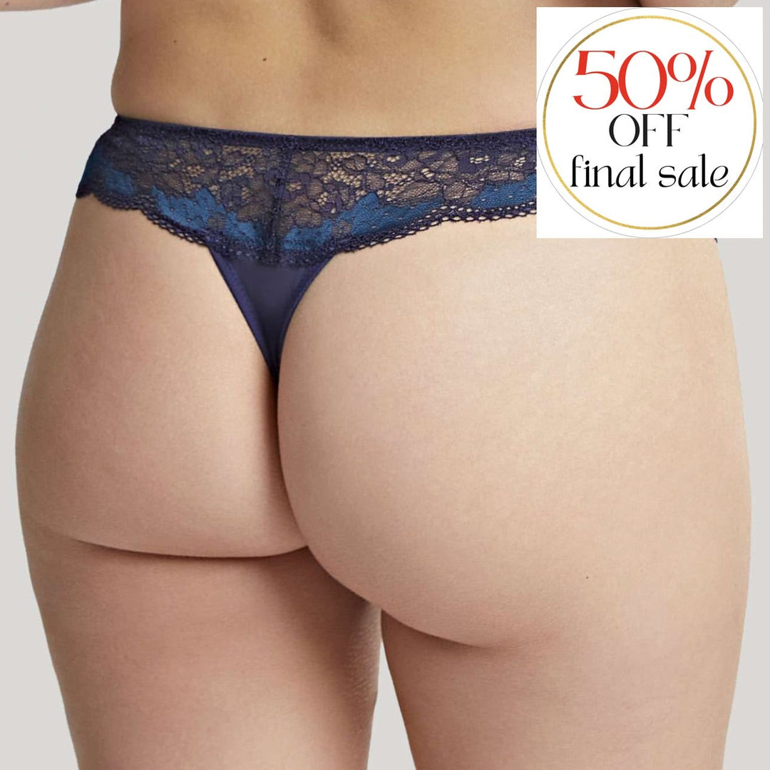Panache Clara Thong in Deep Ocean 7259-Panties-Panache-Deep Ocean-XSmall-Anna Bella Fine Lingerie, Reveal Your Most Gorgeous Self!
