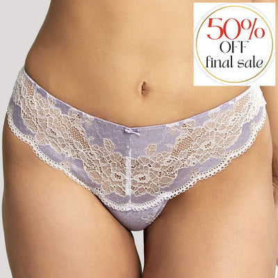 Panache Clara Thong in Thistle Haze 7259-Panties-Panache-Thistle Haze-Small-Anna Bella Fine Lingerie, Reveal Your Most Gorgeous Self!