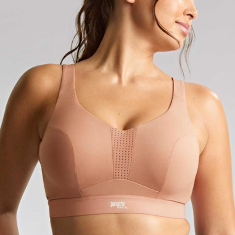 Panache Endurance Non Padded Wired Sports Bra in Dusty Rose 5022-Sports Bras-Panache-Dusty Rose-34-F-Anna Bella Fine Lingerie, Reveal Your Most Gorgeous Self!
