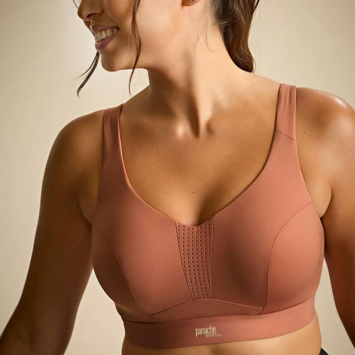 Panache Endurance Non Padded Wired Sports Bra in Sienna Rose 5022-Sports Bras-Panache-Sienna Rose-30-F-Anna Bella Fine Lingerie, Reveal Your Most Gorgeous Self!