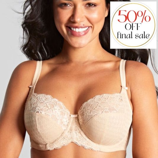 Panache Envy Balconette 7285-Bras-Panache-Nude-34-F-Anna Bella Fine Lingerie, Reveal Your Most Gorgeous Self!