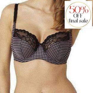 Panache Jasmine Balconnet Bra 6951-Bras-Panache-Dogtooth-30-H-Anna Bella Fine Lingerie, Reveal Your Most Gorgeous Self!