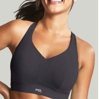 Panache Ultra Perform Non Padded Wired Sports Bra in Black 5022-Anna Bella Fine Lingerie-Black-36-E