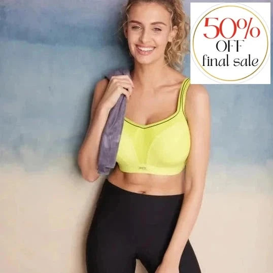 Panache Wired Sports Bra in Lime Zest 5021A-Sports Bras-Panache-Lime Zest-36-D-Anna Bella Fine Lingerie, Reveal Your Most Gorgeous Self!