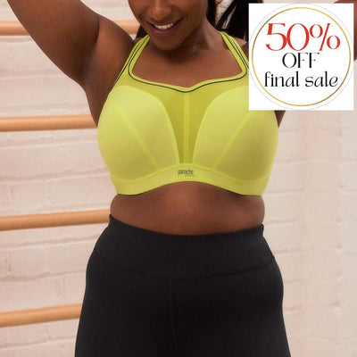 Panache Wired Sports Bra in Lime Zest 5021A-Sports Bras-Panache-Lime Zest-36-D-Anna Bella Fine Lingerie, Reveal Your Most Gorgeous Self!