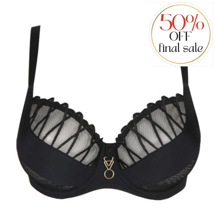 Prima Donna Arthill Balcony Bra in Black 0163364-Bras-Prima Donna-Black-36-F-Anna Bella Fine Lingerie, Reveal Your Most Gorgeous Self!