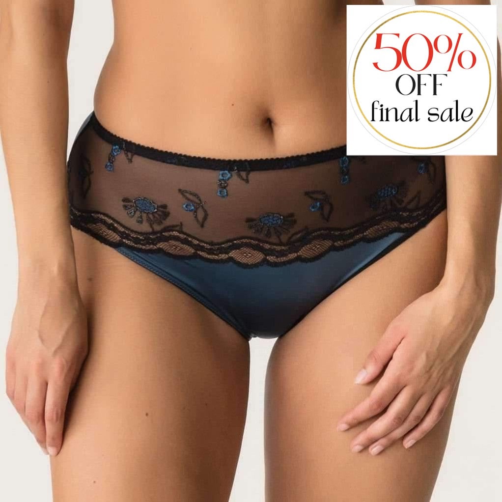 Prima Donna Chandelier Full Brief 0562941-Panties-Prima Donna-Mineral Blue-Small-Anna Bella Fine Lingerie, Reveal Your Most Gorgeous Self!
