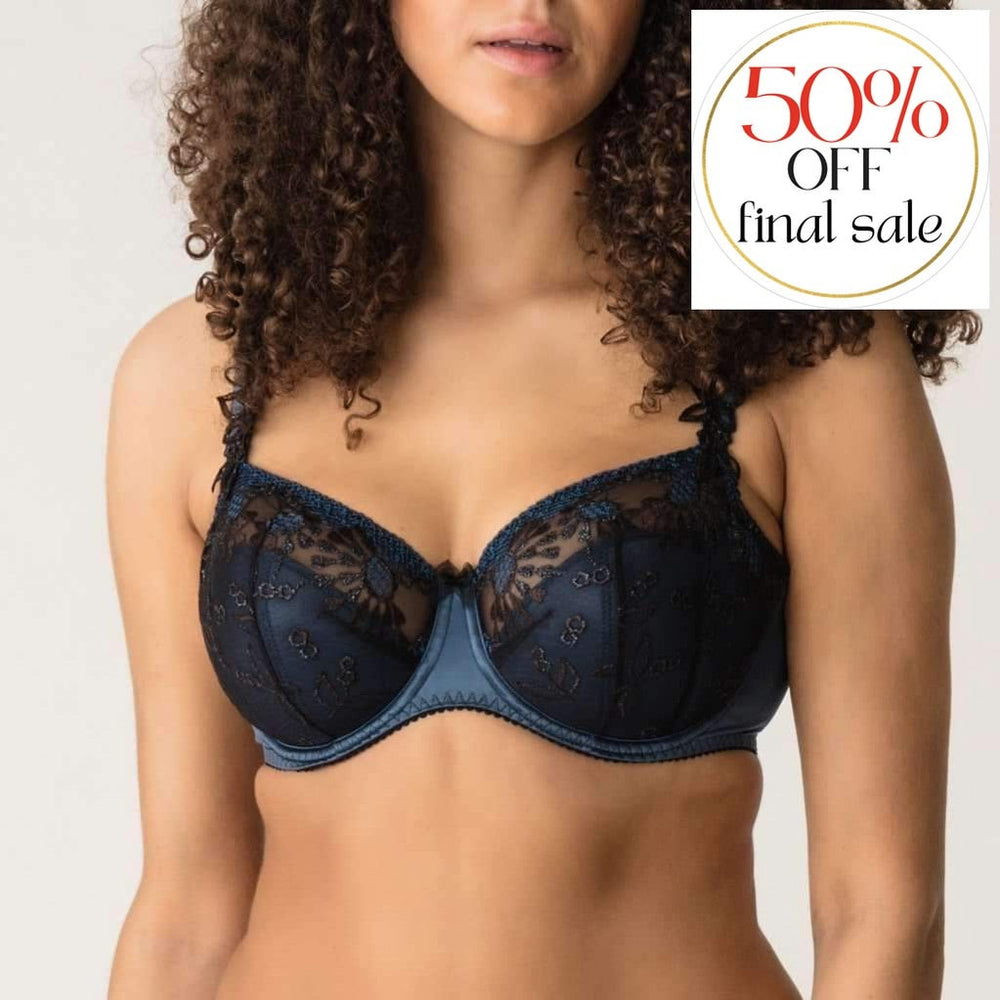 Prima Donna Chandelier Padded Balcony Bra 062945-Bras-Prima Donna-Mineral Blue-32-F-Anna Bella Fine Lingerie, Reveal Your Most Gorgeous Self!