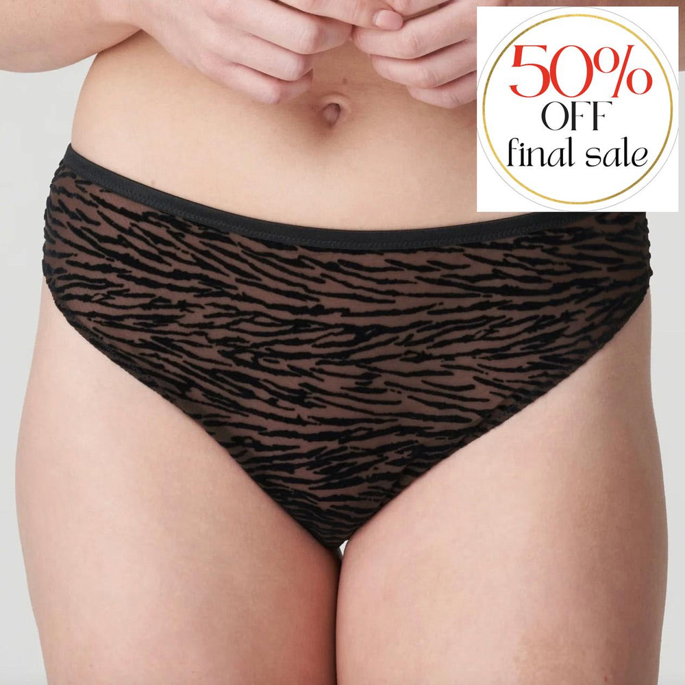 Prima Donna Cheyney Thong Sultry Black-Panties-Prima Donna-Sultry Black-Small-Anna Bella Fine Lingerie, Reveal Your Most Gorgeous Self!