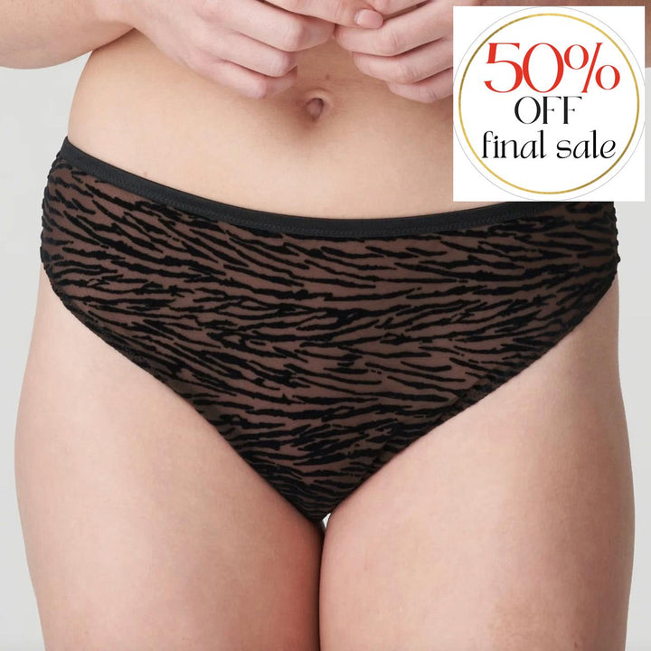 Prima Donna Cheyney Thong Sultry Black-Panties-Prima Donna-Sultry Black-Small-Anna Bella Fine Lingerie, Reveal Your Most Gorgeous Self!