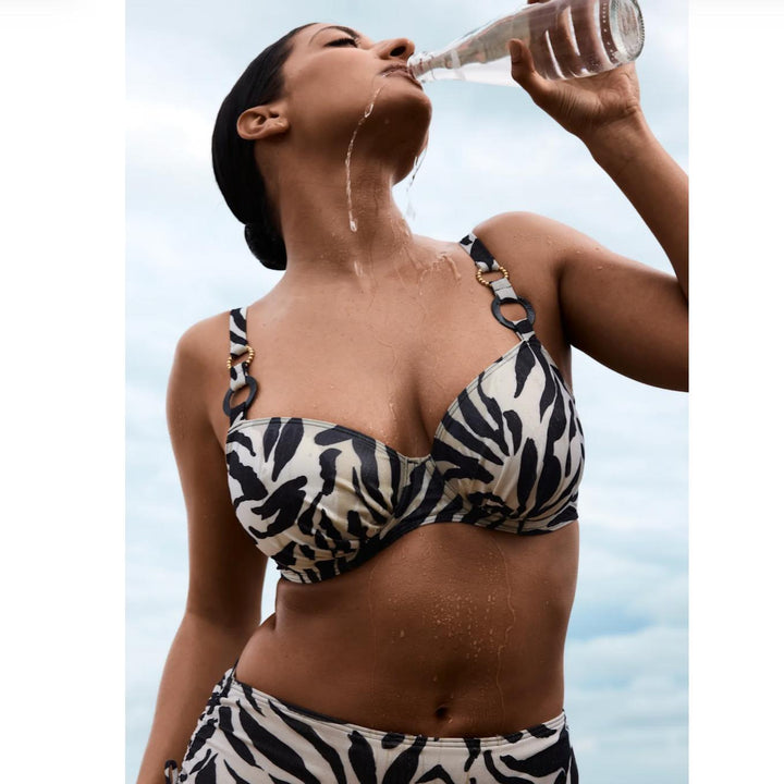 Prima Donna Dalice Balcony Bikini Top 4014116-Swimwear-Prima Donna-Sauvage Shine-32-F-Anna Bella Fine Lingerie, Reveal Your Most Gorgeous Self!