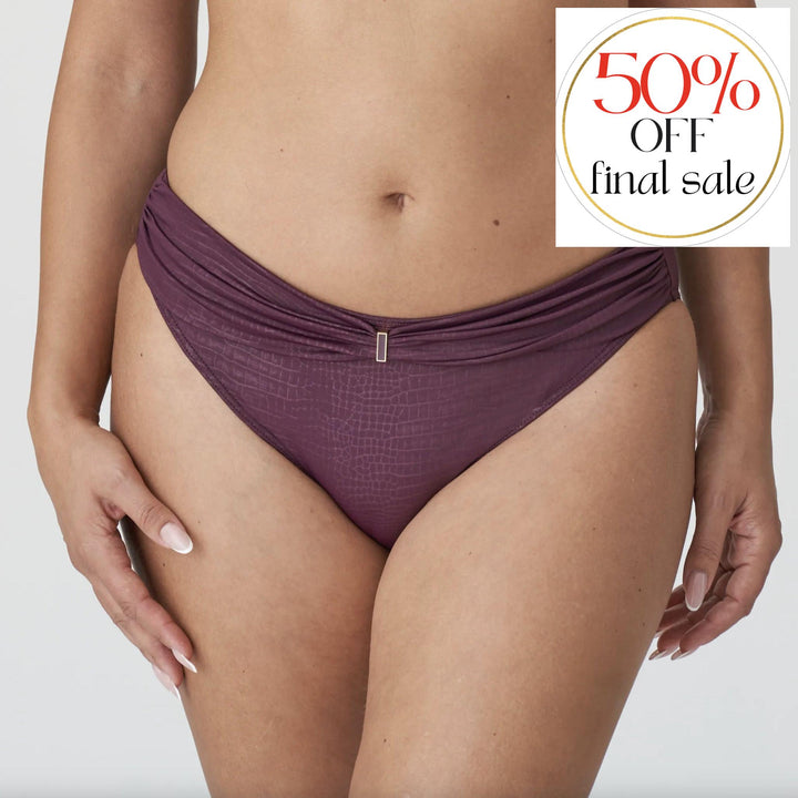 Prima Donna Dalyan Swim Bikini Brief 4009850-Swimwear-Prima Donna-Wine-Small-Anna Bella Fine Lingerie, Reveal Your Most Gorgeous Self!