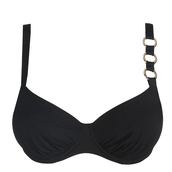 Prima Donna Damietta Full Cup Bikini Top 4011610-Swimwear-Prima Donna-Black-36-D-Anna Bella Fine Lingerie, Reveal Your Most Gorgeous Self!