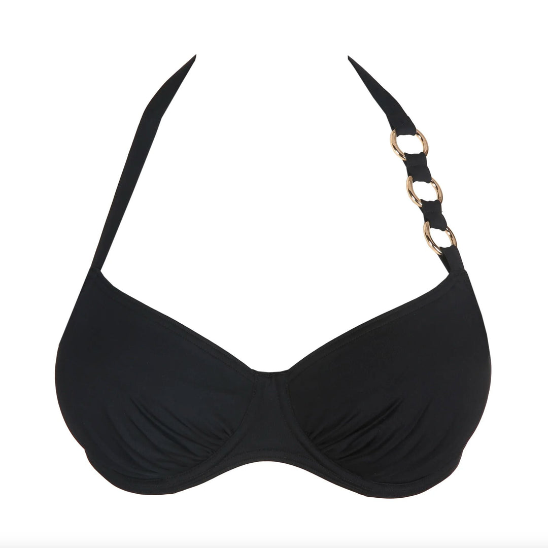 Prima Donna Damietta Full Cup Bikini Top 4011610-Swimwear-Prima Donna-Black-36-D-Anna Bella Fine Lingerie, Reveal Your Most Gorgeous Self!