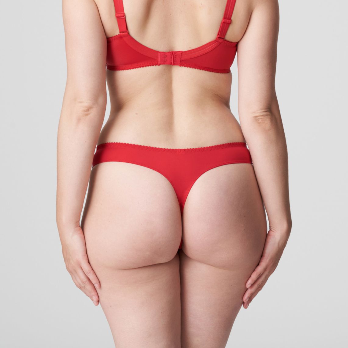 Prima Donna Deauville Thong in Scarlet 0661815-Anna Bella Fine Lingerie-Scarlet-Medium-