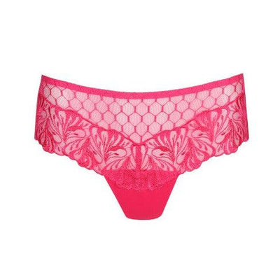 Prima Donna Disah Luxury Thong 0663421-Panties-Prima Donna-Electric Pink-Small-Anna Bella Fine Lingerie, Reveal Your Most Gorgeous Self!