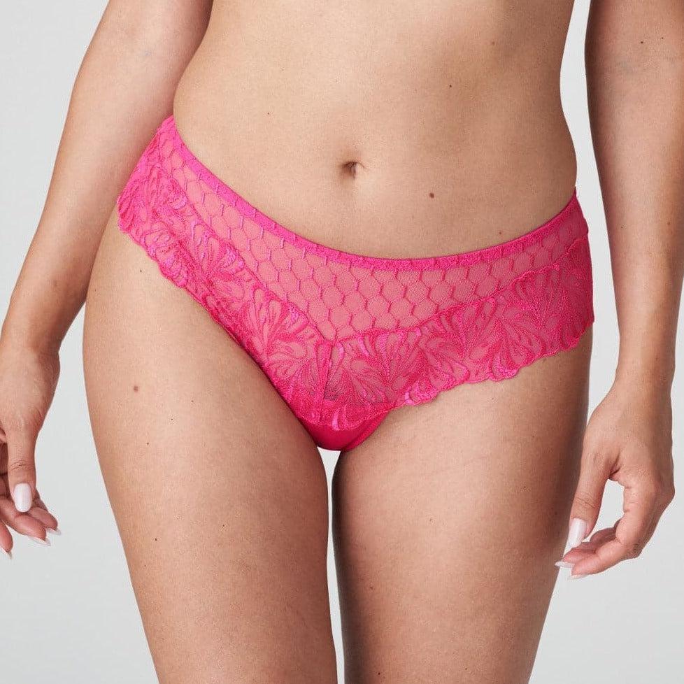 Prima Donna Disah Luxury Thong 0663421-Panties-Prima Donna-Electric Pink-Small-Anna Bella Fine Lingerie, Reveal Your Most Gorgeous Self!