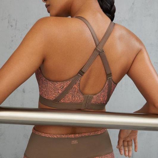 Prima Donna Dromeas UW Sports Bra 6000610-Sports Bras-Prima Donna-Golden Shadow-32-D-Anna Bella Fine Lingerie, Reveal Your Most Gorgeous Self!