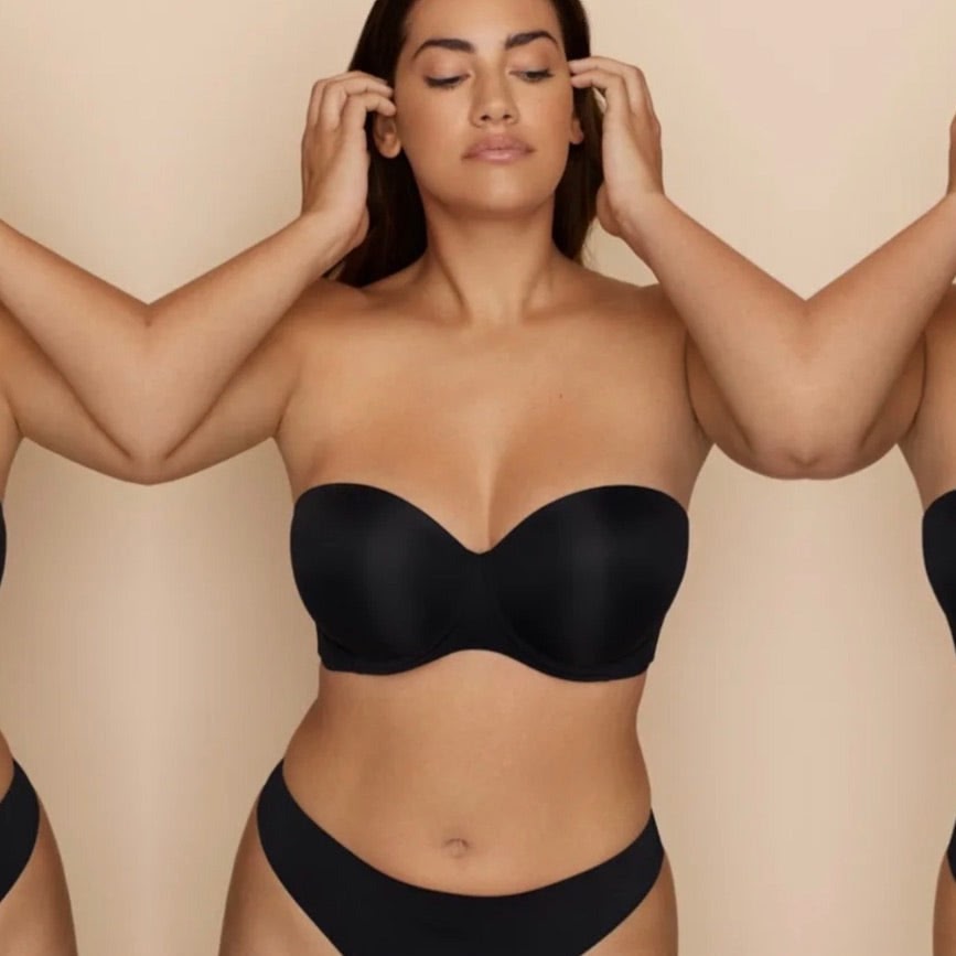 Prima Donna Figuras Strapless Bra in Black 0263258-Strapless Bras-Prima Donna-Black-30-D-Anna Bella Fine Lingerie, Reveal Your Most Gorgeous Self!