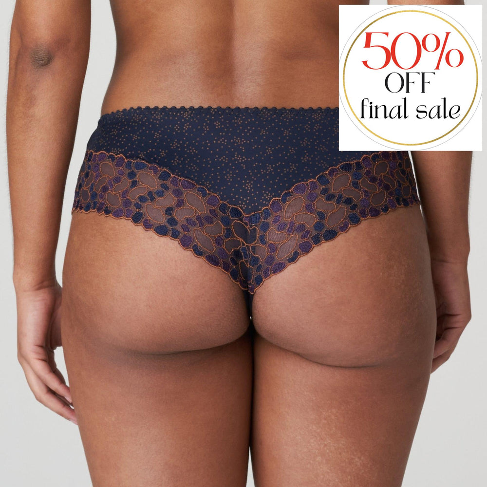 Prima Donna Hyde Park Luxury Thong in Velvet Blue 0663201-Panties-Prima Donna-Velvet Blue-Small-Anna Bella Fine Lingerie, Reveal Your Most Gorgeous Self!