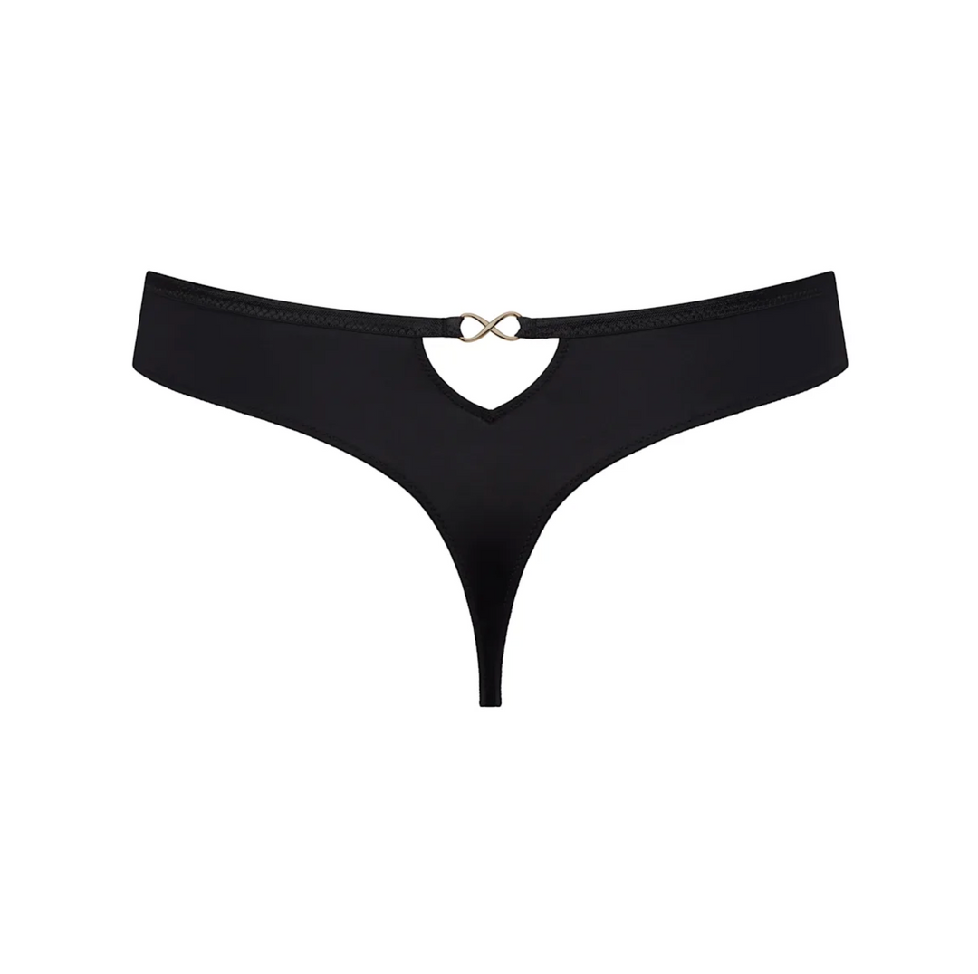 Prima Donna Jokko Thong in Black 0663630-Panties-Prima Donna-Black-Small-Anna Bella Fine Lingerie, Reveal Your Most Gorgeous Self!