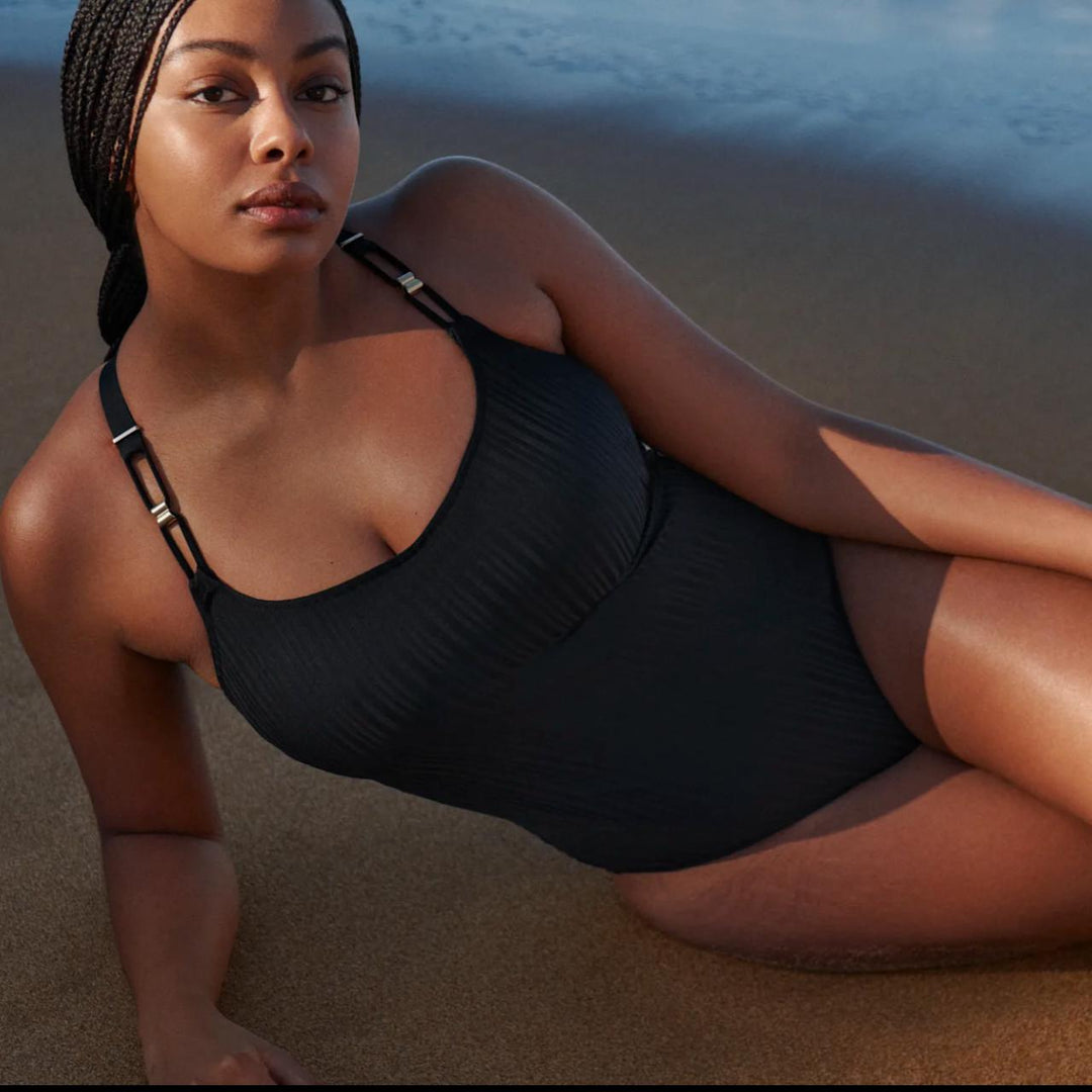 Prima Donna Kiruna Wireless One Piece Swim 4012938-Swimwear-Prima Donna-Black-34-D-Anna Bella Fine Lingerie, Reveal Your Most Gorgeous Self!
