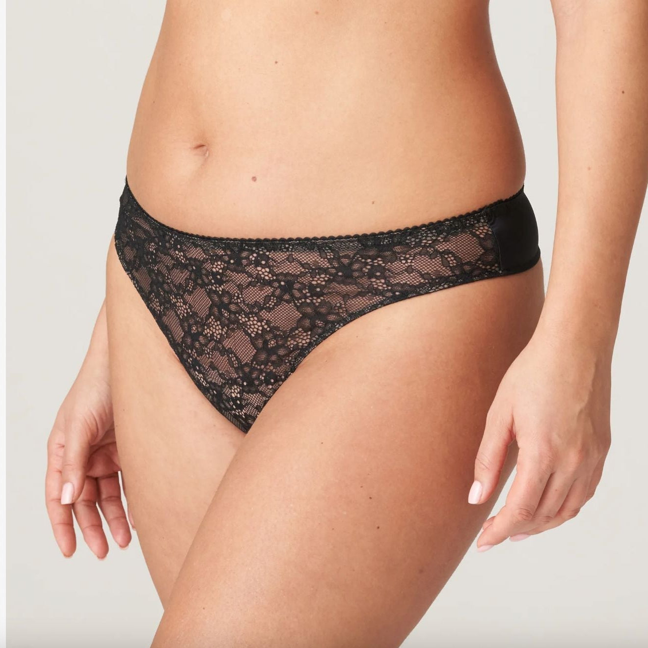 Prima Donna Livonia Thong 0663430-Panties-Prima Donna-Black-Small-Anna Bella Fine Lingerie, Reveal Your Most Gorgeous Self!