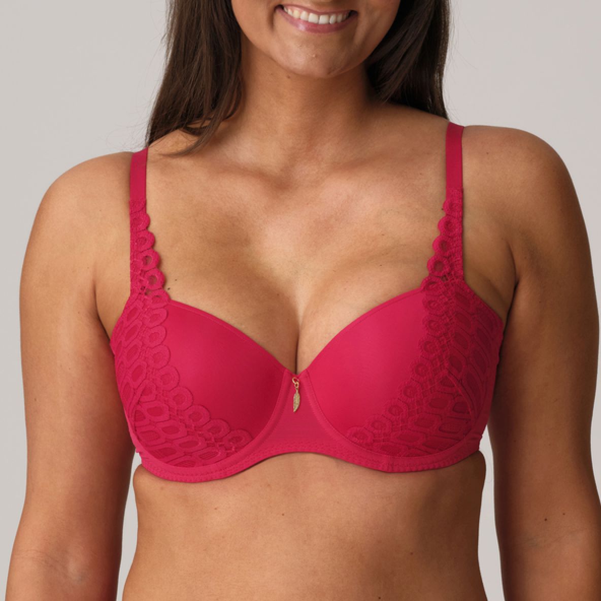 Prima Donna Los Ayala Padded Balcony Bra 024232 in Sangria-Anna Bella Fine Lingerie-Sangria-32-D