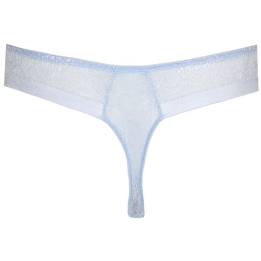 Prima Donna Lumino Thong in Pale Blue 0642030-Panties-Prima Donna-Pale Blue-XSmall-Anna Bella Fine Lingerie, Reveal Your Most Gorgeous Self!