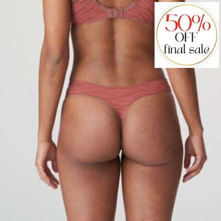 Prima Donna Luzern Thong 0642040-Panties-Prima Donna-Pink Brandy-XSmall-Anna Bella Fine Lingerie, Reveal Your Most Gorgeous Self!