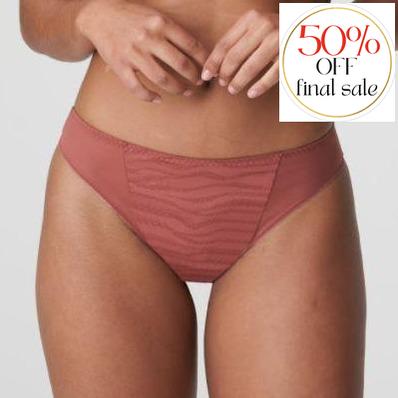 Prima Donna Luzern Thong 0642040-Panties-Prima Donna-Pink Brandy-XSmall-Anna Bella Fine Lingerie, Reveal Your Most Gorgeous Self!
