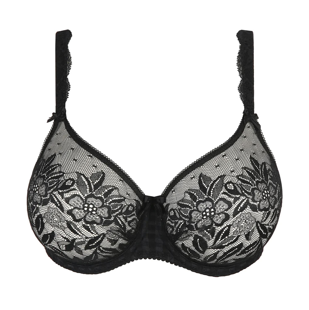 Prima Donna Madison Non-Padded Seamless Bra in Black 0262127-Anna Bella Fine Lingerie-Black-32-E