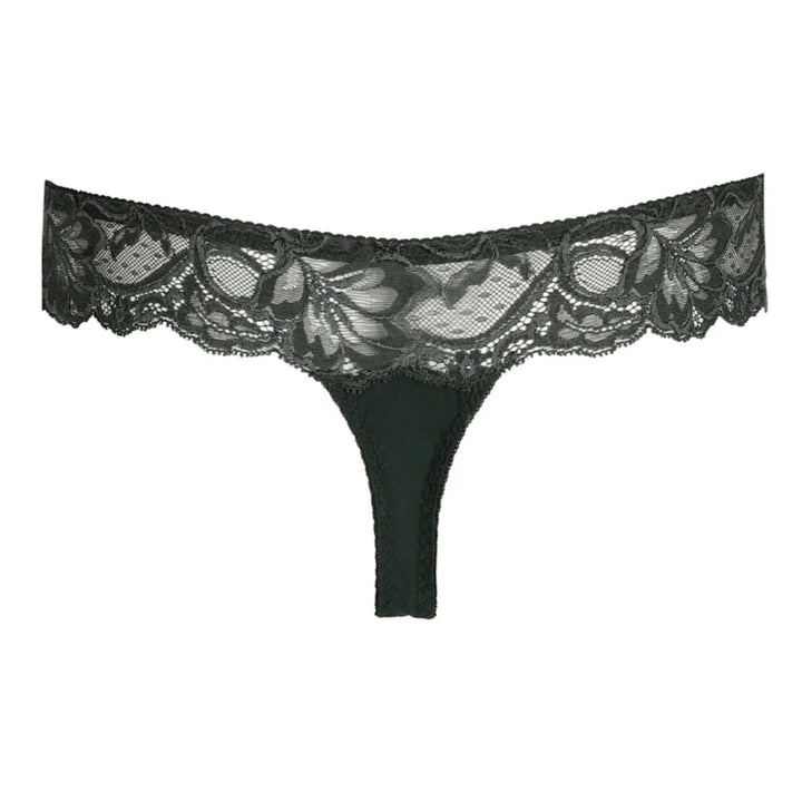 Prima Donna Madison Thong in Deep Forest 0662125-Panties-Prima Donna-Deep Forest-Small-Anna Bella Fine Lingerie, Reveal Your Most Gorgeous Self!