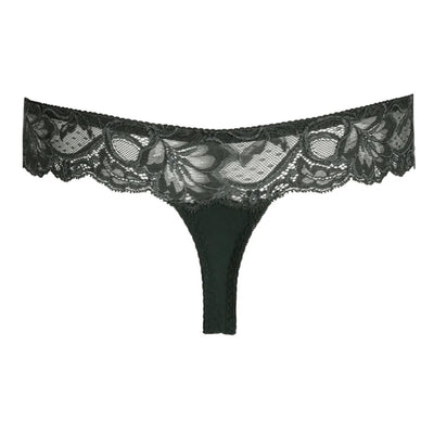 Prima Donna Madison Thong in Deep Forest 0662125-Panties-Prima Donna-Deep Forest-Small-Anna Bella Fine Lingerie, Reveal Your Most Gorgeous Self!