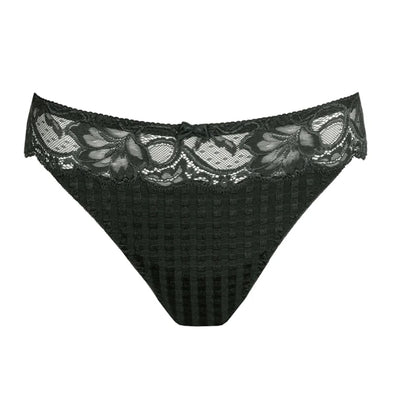 Prima Donna Madison Thong in Deep Forest 0662125-Panties-Prima Donna-Deep Forest-Small-Anna Bella Fine Lingerie, Reveal Your Most Gorgeous Self!