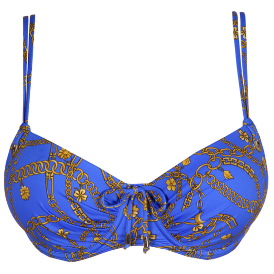 PrimaDonna Swim Olbia Padded Balcony Bikini Top Electric Blue 34G