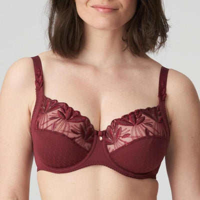 Prima Donna Orlando Full Cup Bra in Deep Cherry 0163150/51-Anna Bella Fine Lingerie-Deep Cherry-34-G