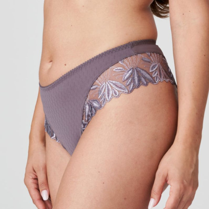 Prima Donna Orlando Thong in Eye Shadow 0663151-Panties-Prima Donna-Eye Shadow-Medium-Anna Bella Fine Lingerie, Reveal Your Most Gorgeous Self!