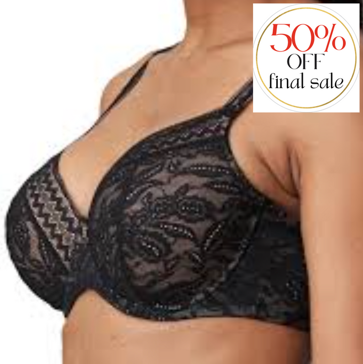 Prima Donna Palermo Padded Heart Shaped Bra 0242090-Bras-Prima Donna-Black-34-C-Anna Bella Fine Lingerie, Reveal Your Most Gorgeous Self!