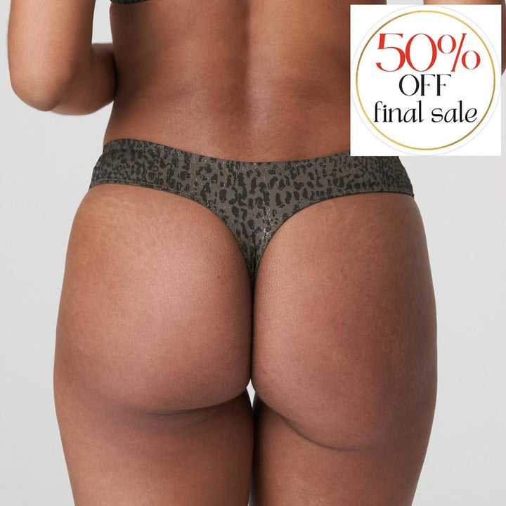 Prima Donna Petit Bijou Thong 0642050-Panties-Marie Jo-Reptile-XSmall-Anna Bella Fine Lingerie, Reveal Your Most Gorgeous Self!