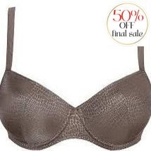 Prima Donna Piccadilly Padded Bra Balcony Bra 0241902-Bras-Prima Donna-Kitten Grey-34-C-Anna Bella Fine Lingerie, Reveal Your Most Gorgeous Self!