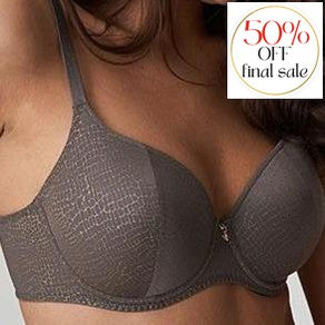 Prima Donna Piccadilly Padded Bra Balcony Bra 0241902-Anna Bella Fine Lingerie-Kitten Grey-34-C