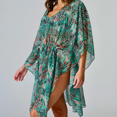 Prima Donna Riyad Kaftan 4012884 in Turquoise Seas-Anna Bella Fine Lingerie-Turquoise Seas-XSmall/Small-