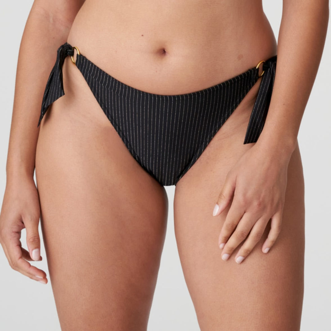 Prima Donna Solta Side-Tie Bikini Bottom 4010153-Swimwear-Prima Donna-Black-Small-Anna Bella Fine Lingerie, Reveal Your Most Gorgeous Self!