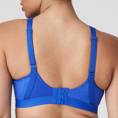 Prima Donna Sport The Game UW Non-Padded Sports Bra in Electric Blue 6000510-Sports Bras-Prima Donna-Electric Blue-34-E-Anna Bella Fine Lingerie, Reveal Your Most Gorgeous Self!